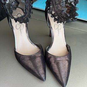 SOLD SOLD SOLD Jessica Simpson lace ankle strap pumps
